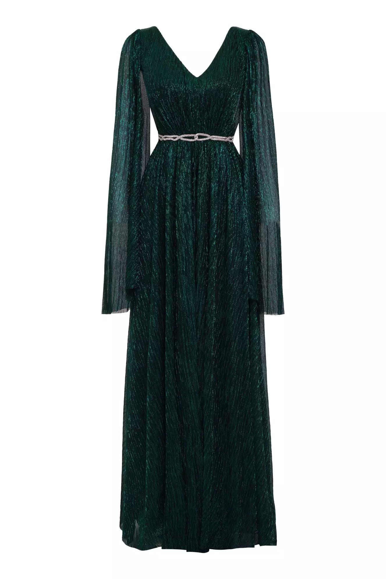 Green moonlight sleeveless maxi dress