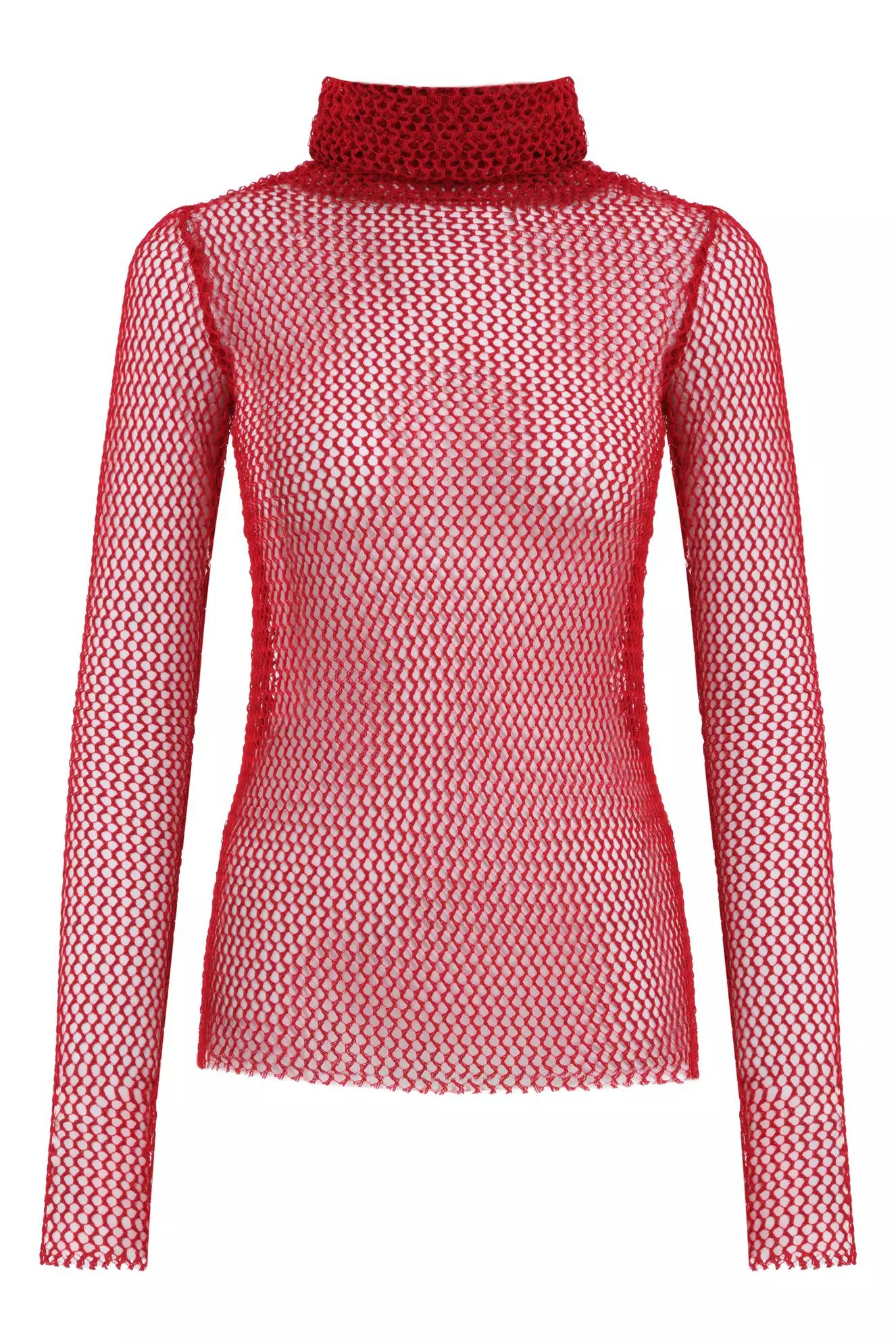 Red file long sleeve shirt