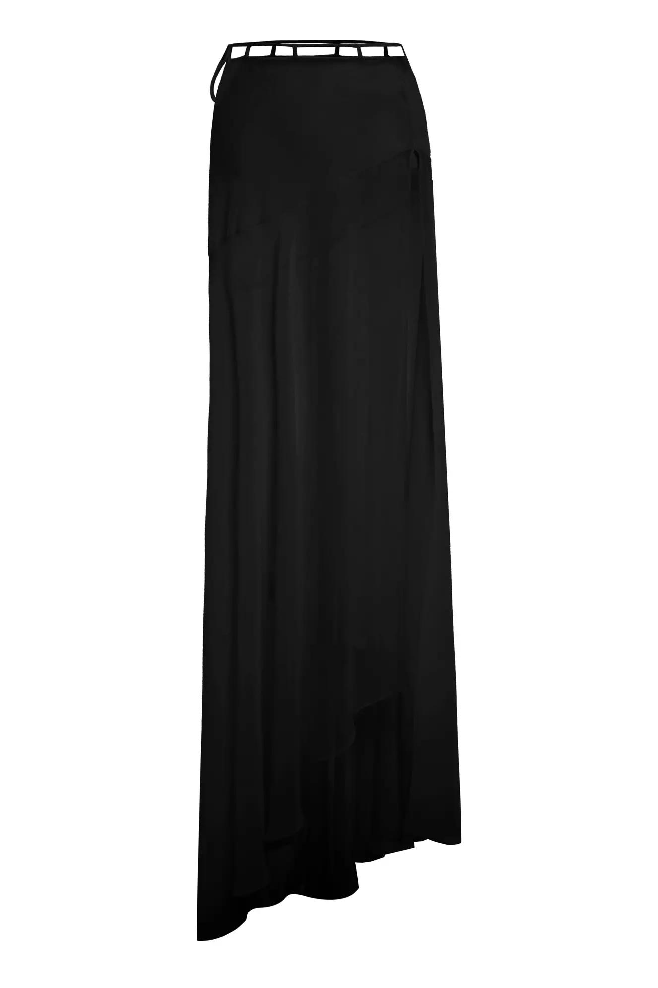 Black sifon long skirt