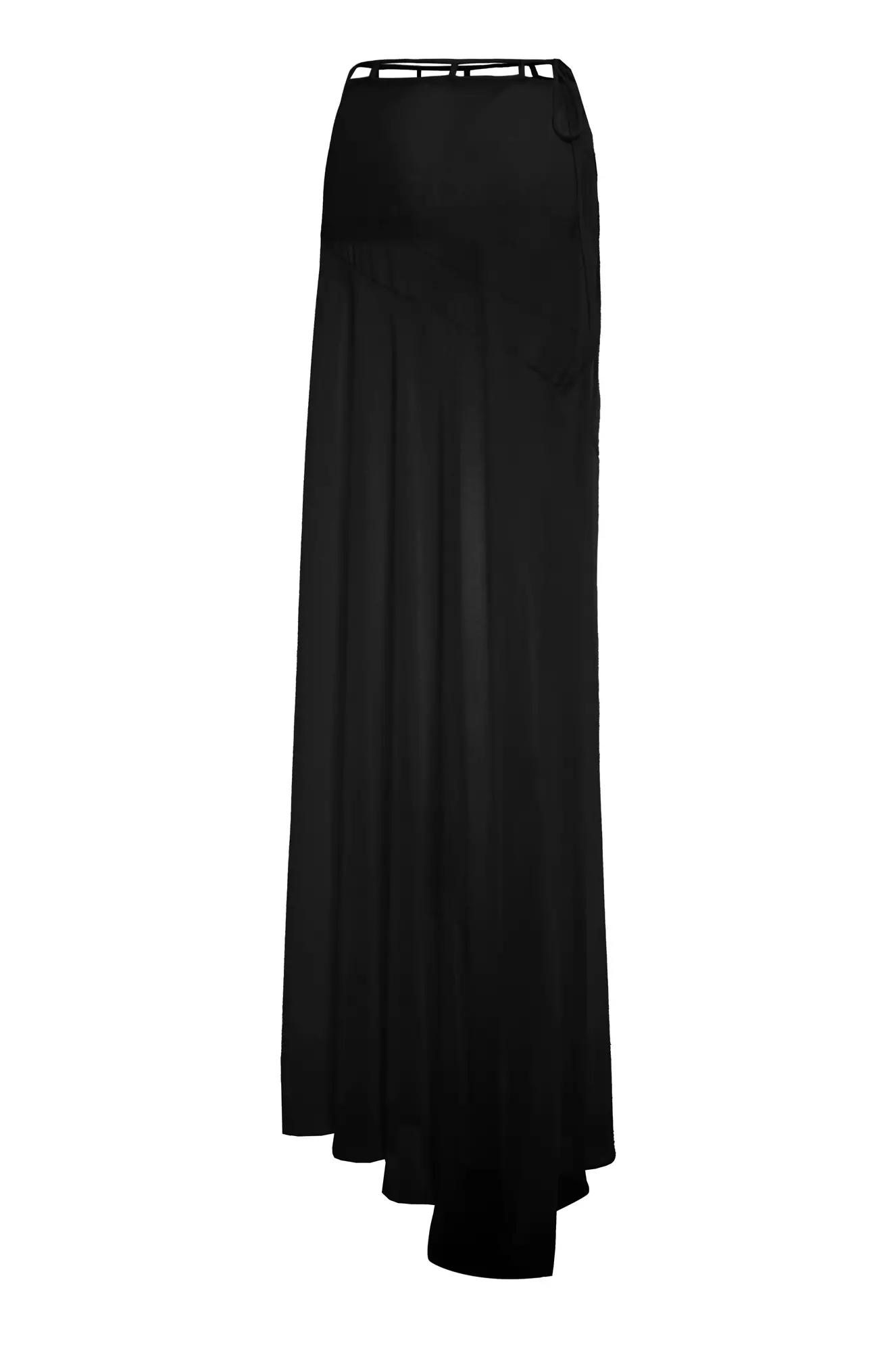Black sifon long skirt