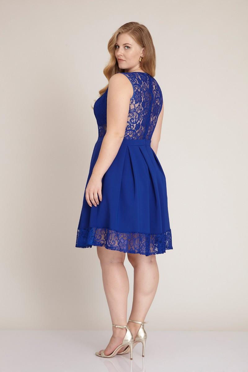 Saxon Blue Plus Size Dress