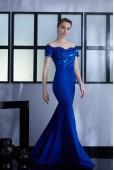 saxon-blue-crepe-maxi-short-sleeve-dress-963068-036-699